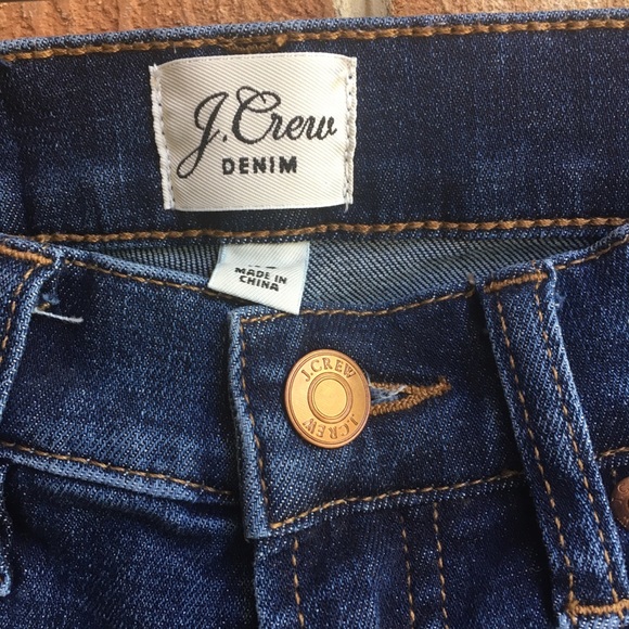 NWOT J. Crew Dark Wash Skinny Jeans - 8” Toothpick - Picture 5 of 7
